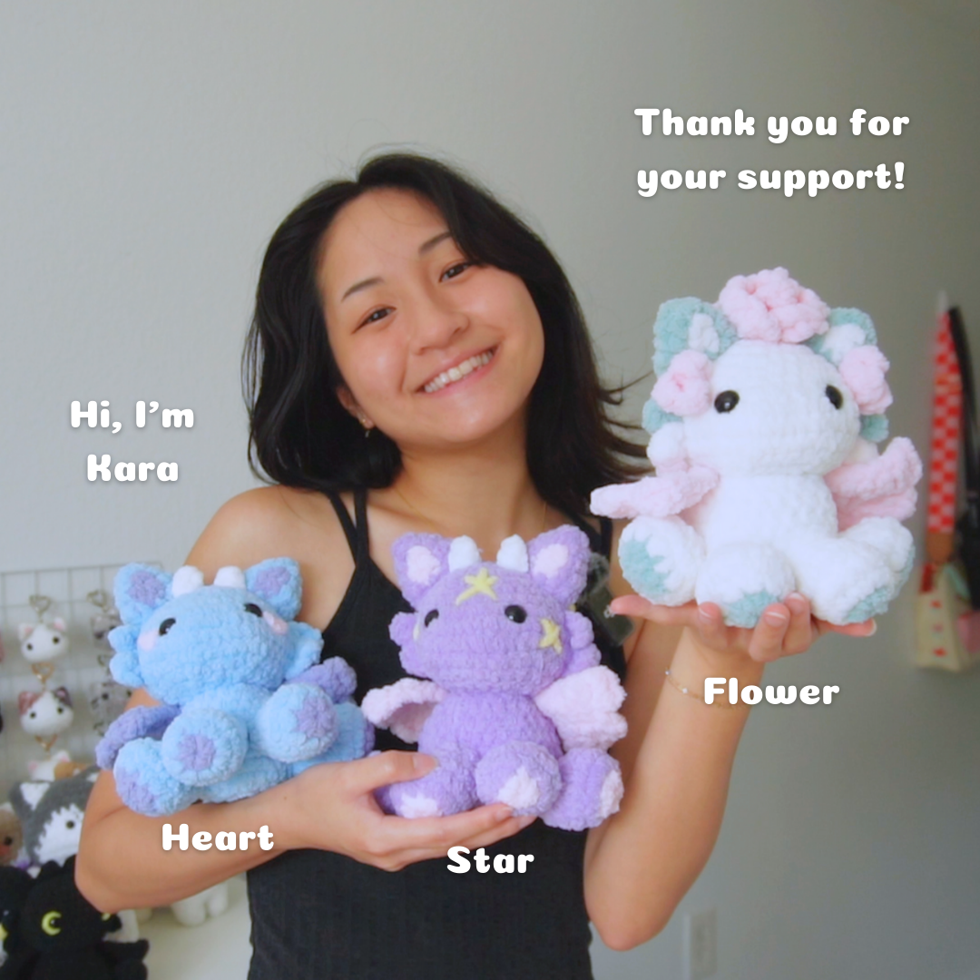 Heart Baby Dragon - Digital Pattern