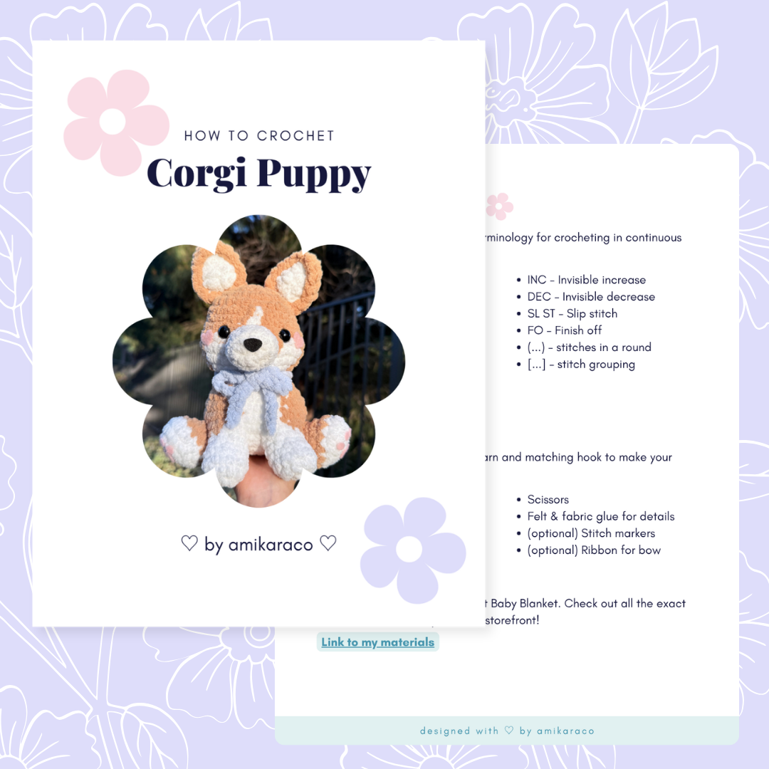 Corgi Puppy - Digital Pattern