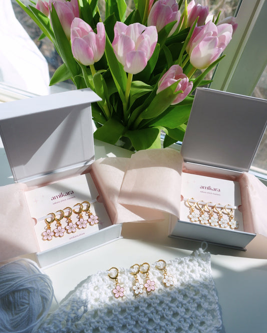 Sakura Stitch Markers - Set of 5