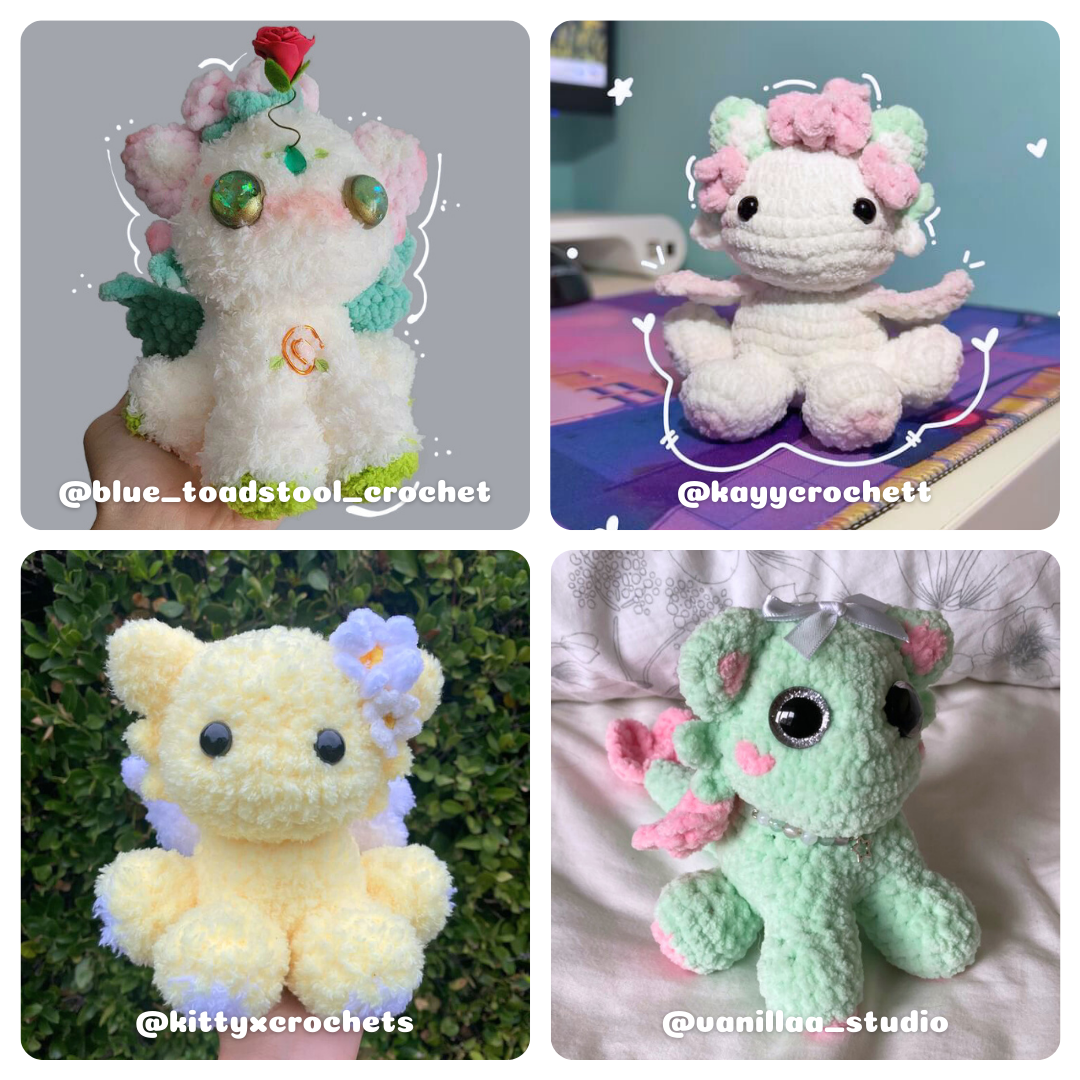 3 in 1 Baby Dragons - Digital Pattern